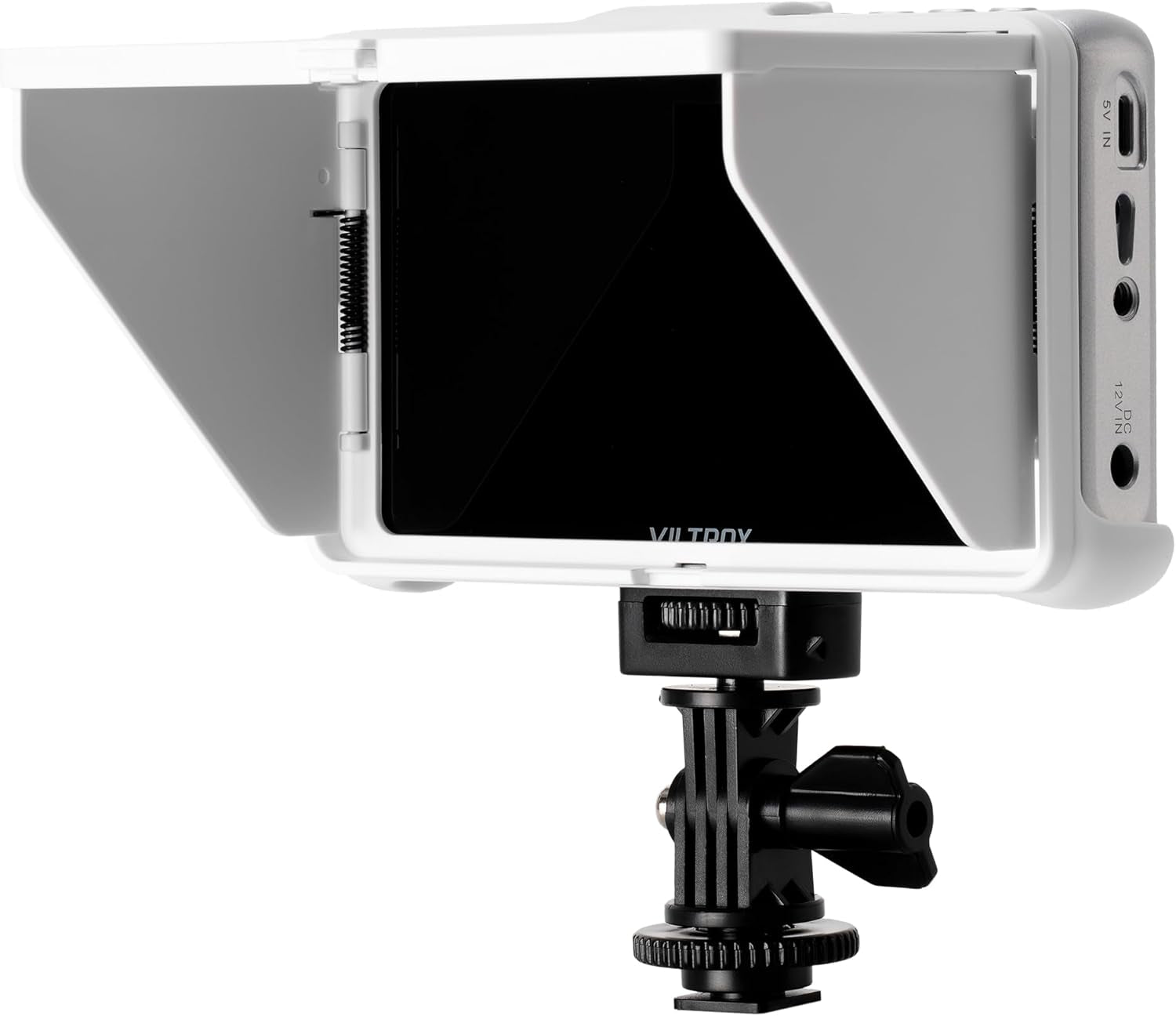 5.5 Inch Portable On-Camera Monitor, 4K Touchscreen HDMI Video Field Monitor, 1920×1080 Wide Viewing, Sunshade Hood, HDMI in and Outputs, 3D Luts (White)