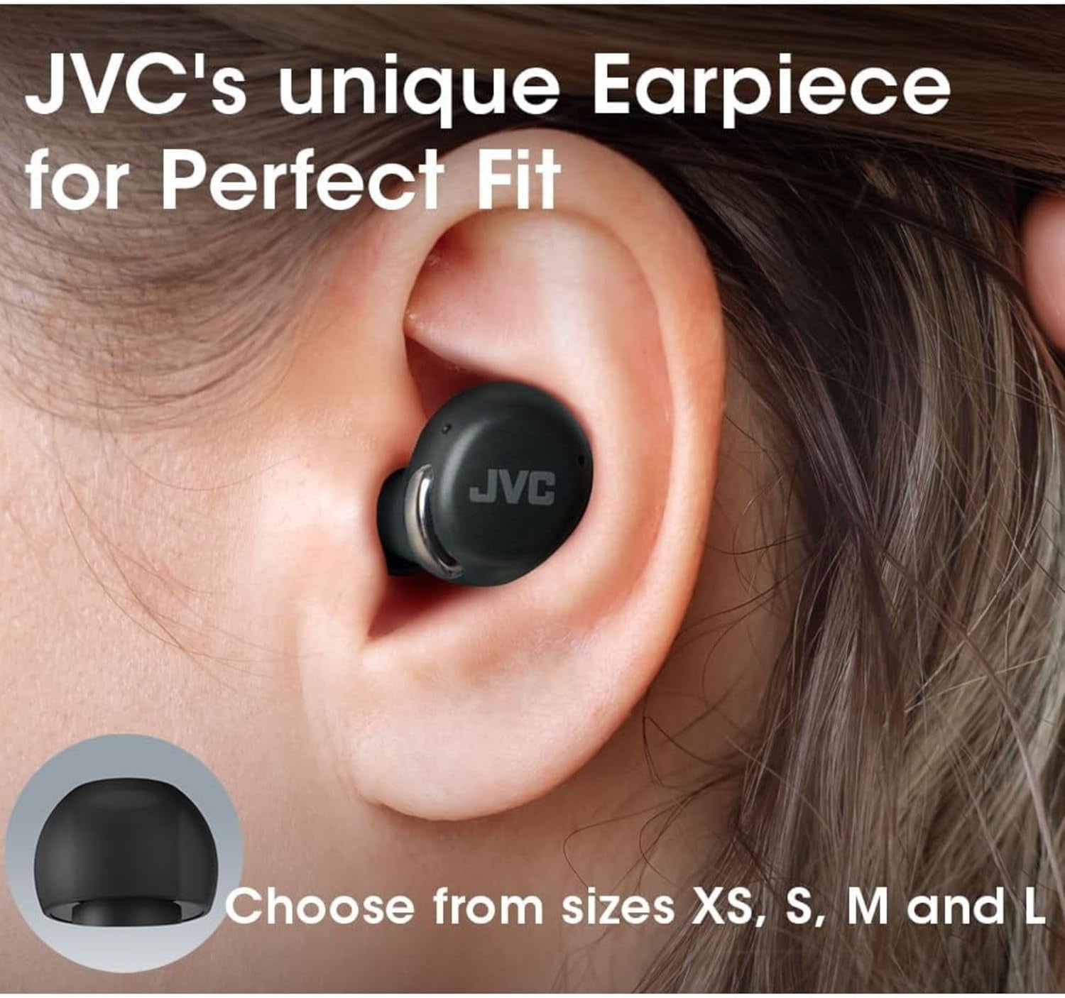 True Wireless Compact Earbuds – Active Noise Cancelling, up to 27 Hours Playback, Low Latency Mode - IPX4 Sweat/Rain Proof, Quick Charge Case, Mic