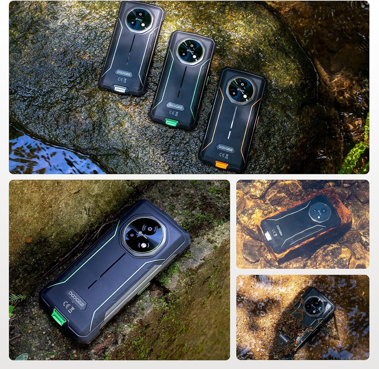 Fire 5 Pro Rugged Phone,13000Mah Battery,Helio G81 Octa Core,Android 15 with Gemini AI,20GB+128GB/2TB,6.6" Hd+90Hz Rugged Smartphone,13Mp+8Mp,Ip68 Waterproof Phone,Nfc/Otg/Triple Card Slot