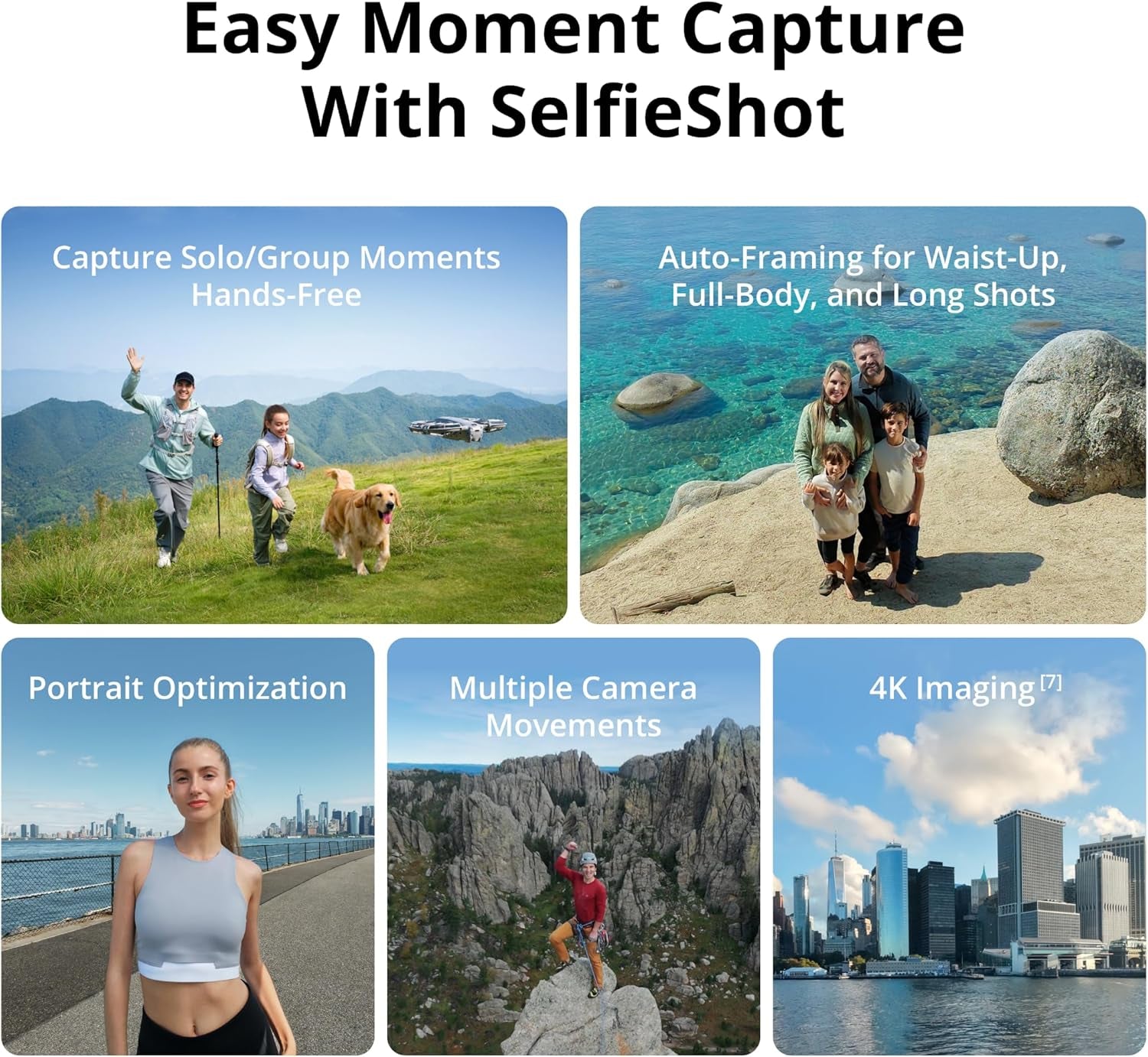 Neo 2 (Drone Only), Lightweight & Foldable 4K Drone with Camera, Palm Takeoff & Landing, Gesture Control, Activetrack, Omnidirectional Obstacle Sensing