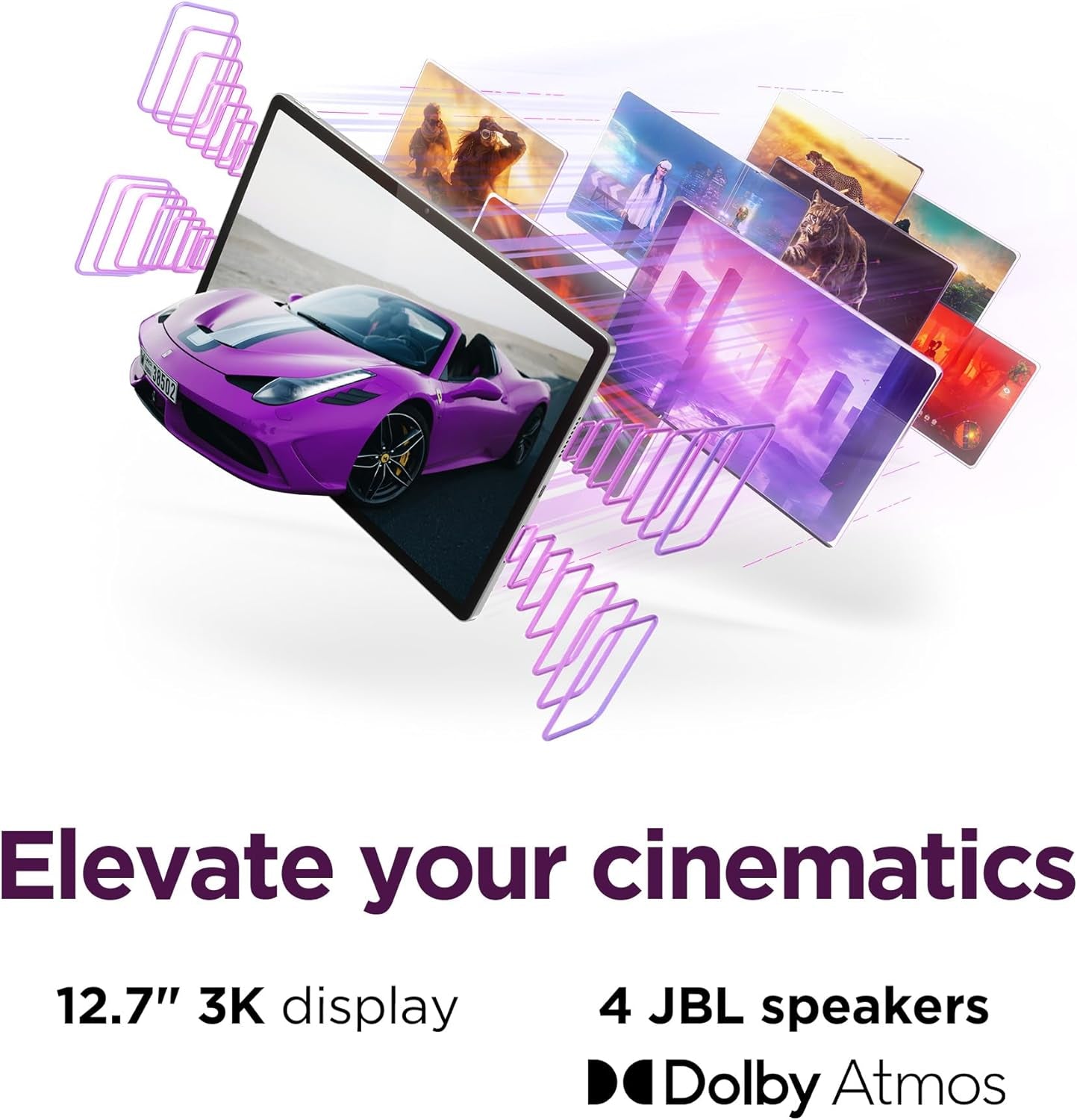 Idea Tab Pro with Google Gemini - Student Tablet - 12.7” 3K LCD Display - 8 GB Memory - 128 GB Storage - Mediatek Dimensity 8300 - Includes Pen and Folio Case