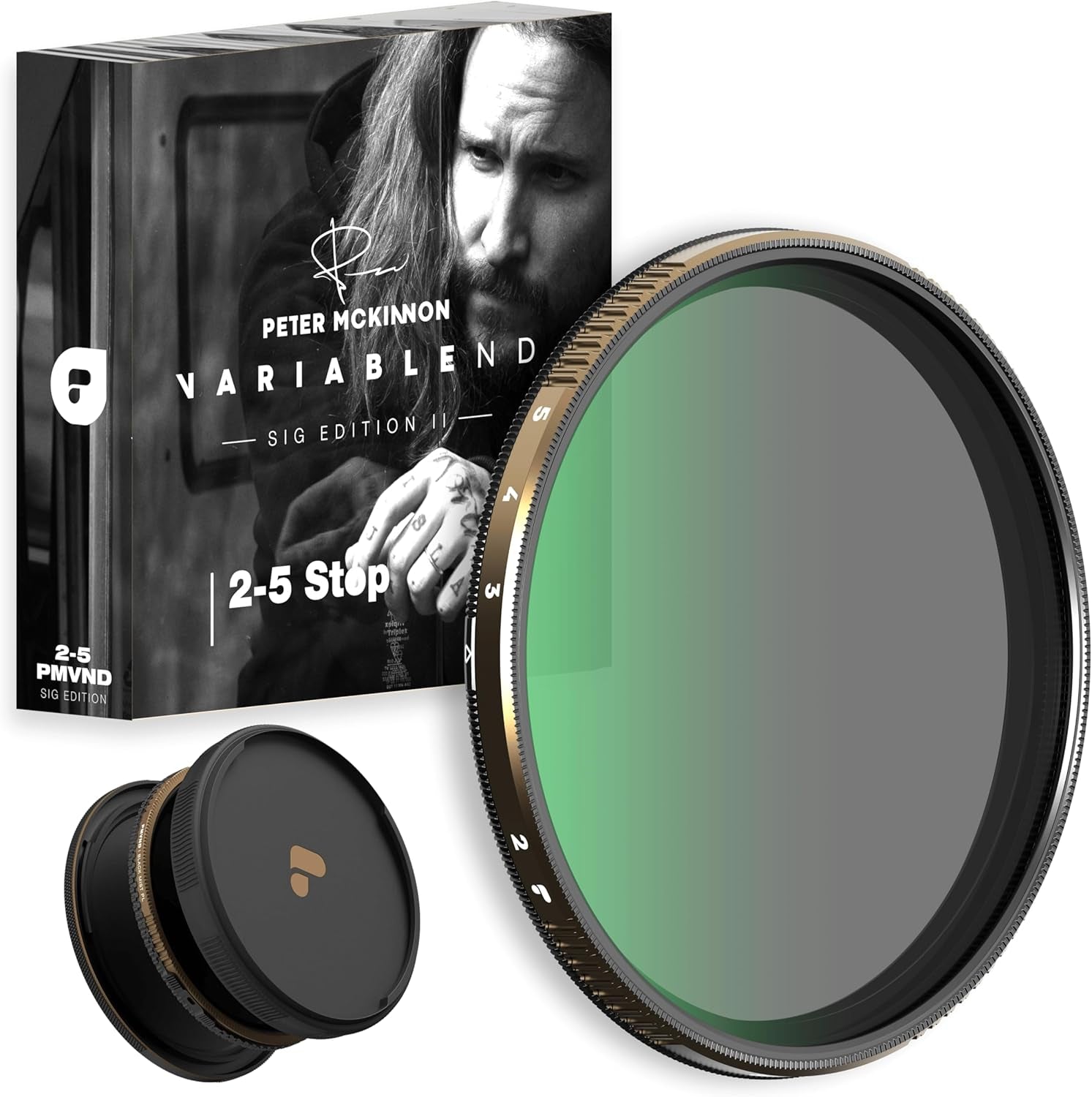 82Mm Peter Mckinnon VND Camera Filter - 2-5 Stop Variable Neutral Density Lens Filter for Dslr/Mirrorless Professional Video – PMVND Signature Edition II for Cinematic Shutter Speed Control