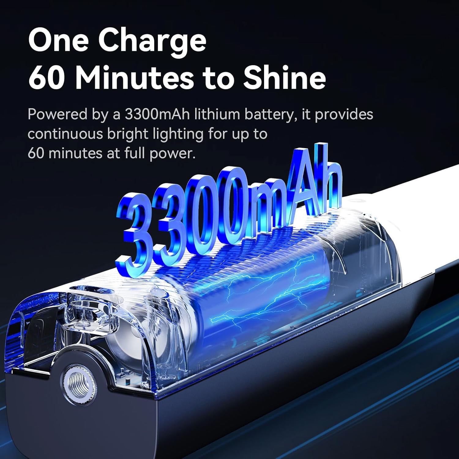 VL119 Handheld Light Wand, 360° RGB LED Video Light Stick for Photography, 3300Mah Rechargeable Tube Light for Video Shooting, 2500-9000K Dimmable Camera Light with LCD
