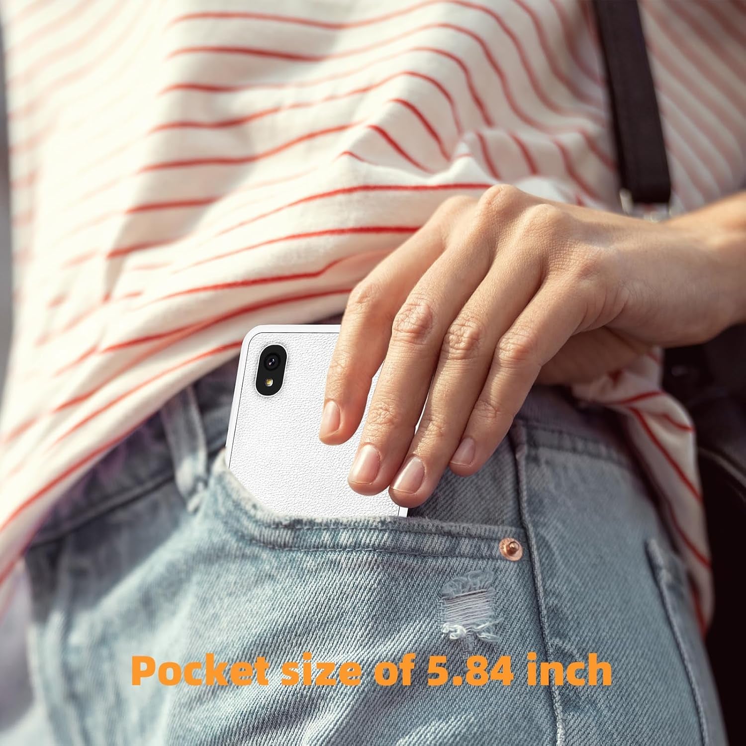 Hibreaks Color Epaper Smart Phone,3300Mah Battery, 8-Core Processor, 6GB+128GB, 5.84 Inch Mobile Phone, Dual Camera, White