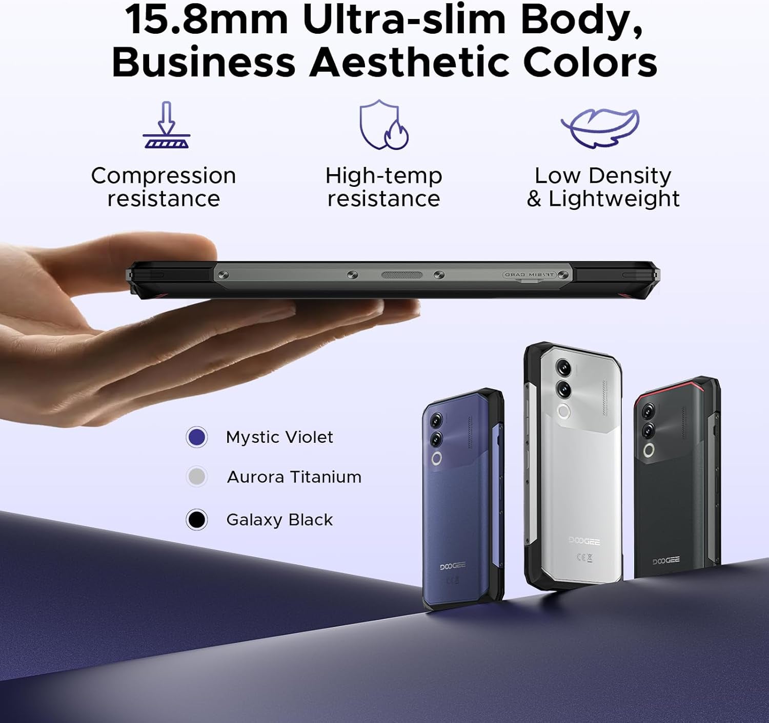 Blade 20 Android 15 Rugged Smartphone,10300Mah/18W,20Gb+128Gb/Tf 2TB Octa Core Rugged Phone,6.6" HD+ Gaming Phones,16Mp Camera,Ip68/Ip69K Waterproof Phone,Triple Slot/Nfc/Face ID/GPS