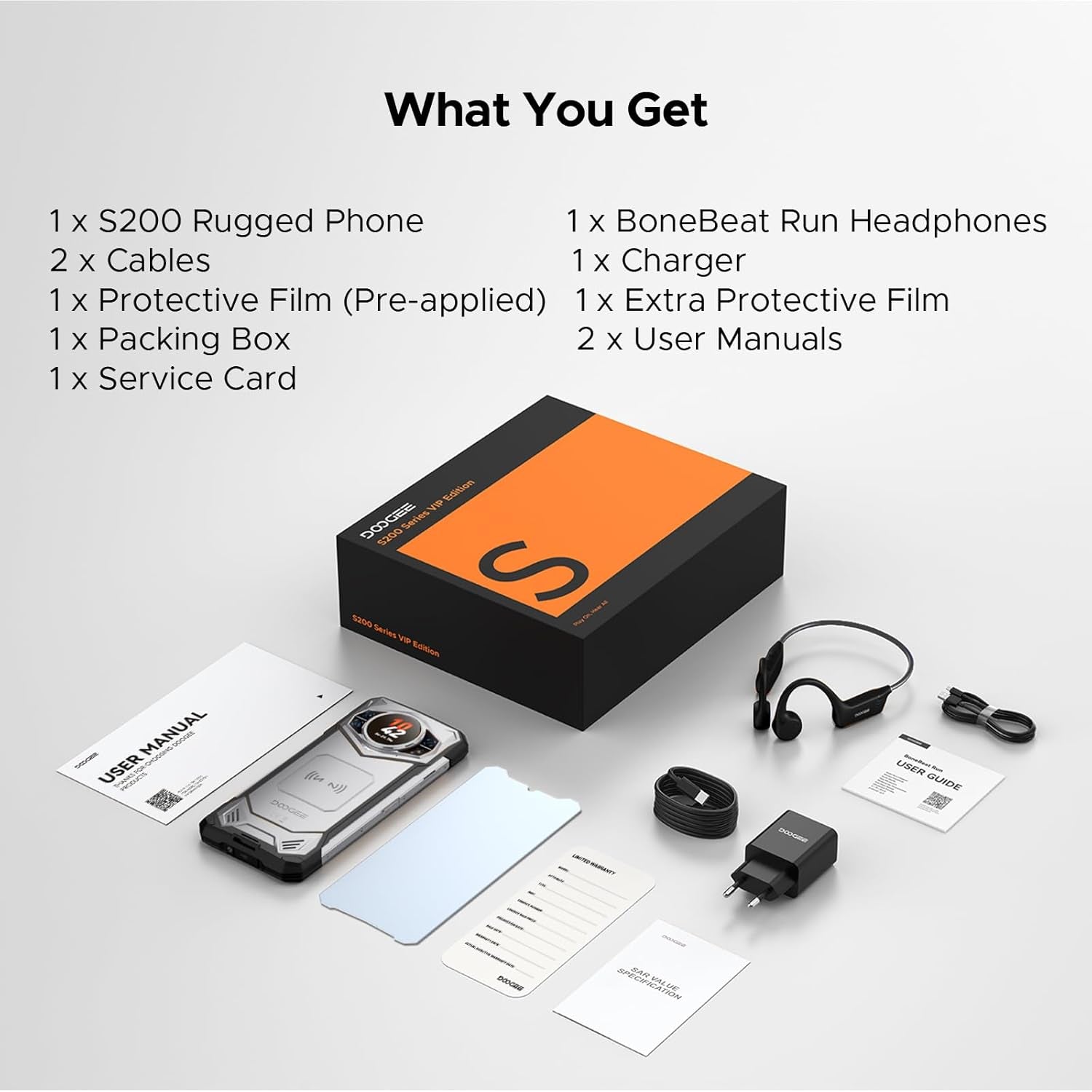 S200 Rugged Smartphone 5G Unlocked, 48GB+256GB/2TB, Android 16 Rugged Phone with 1.32" Rear Screen, 10100Mah, 6.72"FHD + 120 Hz Display, 100MP+20MP Night Vision, Ip68/Ip69K/Nfc/Fingerprint/Gps