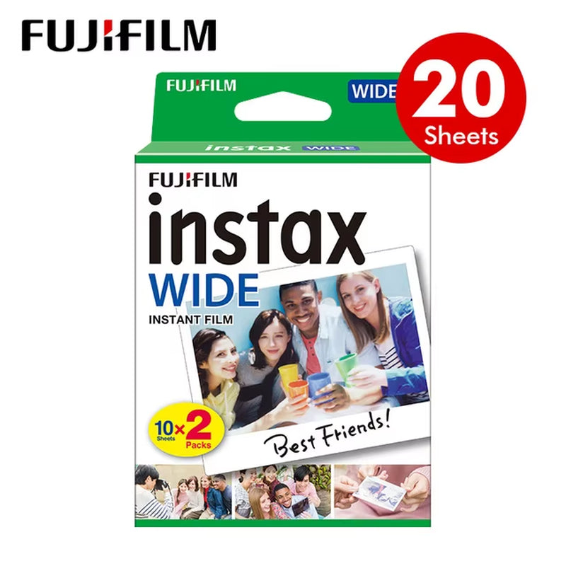 Instax Wide Film Instant White Black Edge for Fuji Camera 100 200 210 300 400 500AF Lomography Wide Link Wide+Album Set