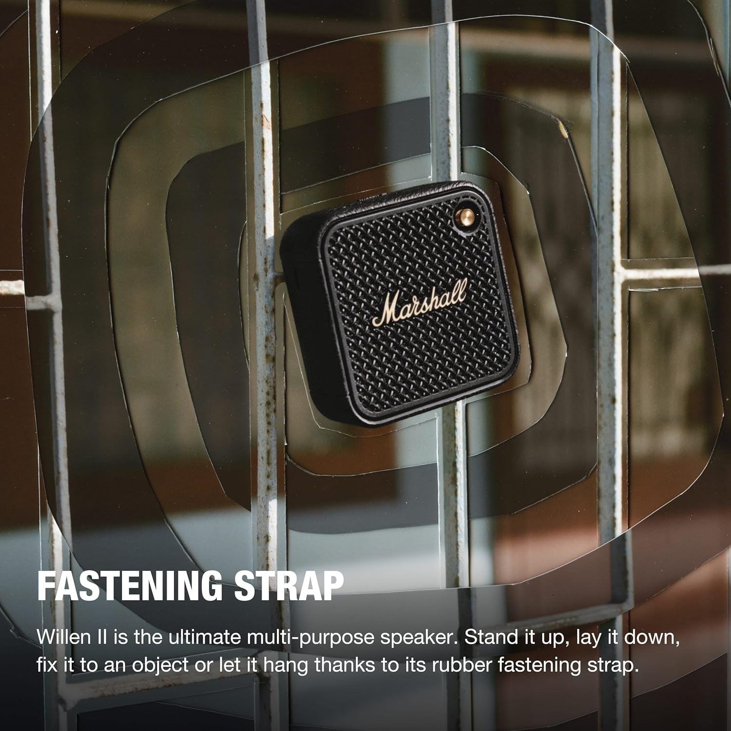 Willen II Bluetooth Portable Speaker - Black & Brass