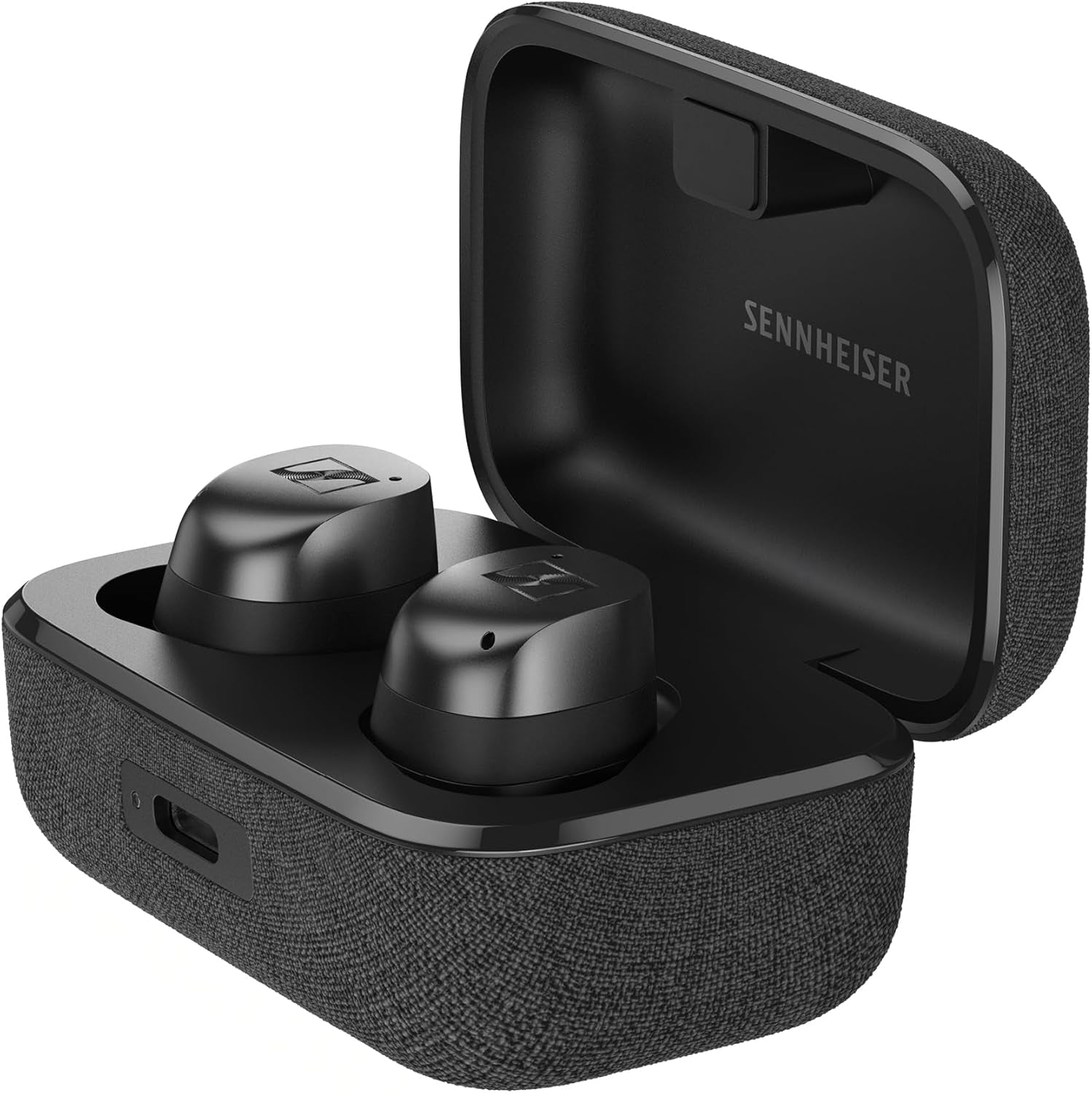 Sennheiser MOMENTUM True Wireless 4 Auriculares Inteligentes - Bluetooth 5.4, Sonido Nítido, Diseño Cómodo, 30 Horas De Autonomía Y Cancelación De Ruido Activa Adaptativa - Negro Grafito