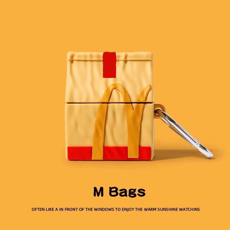 For Airpods 4 Case 3D Snacks Sugar Drinks Creative Earphone Case for Airpods Pro 1 2 3 Cartoon Silicone Cover for Airpods Pro 3