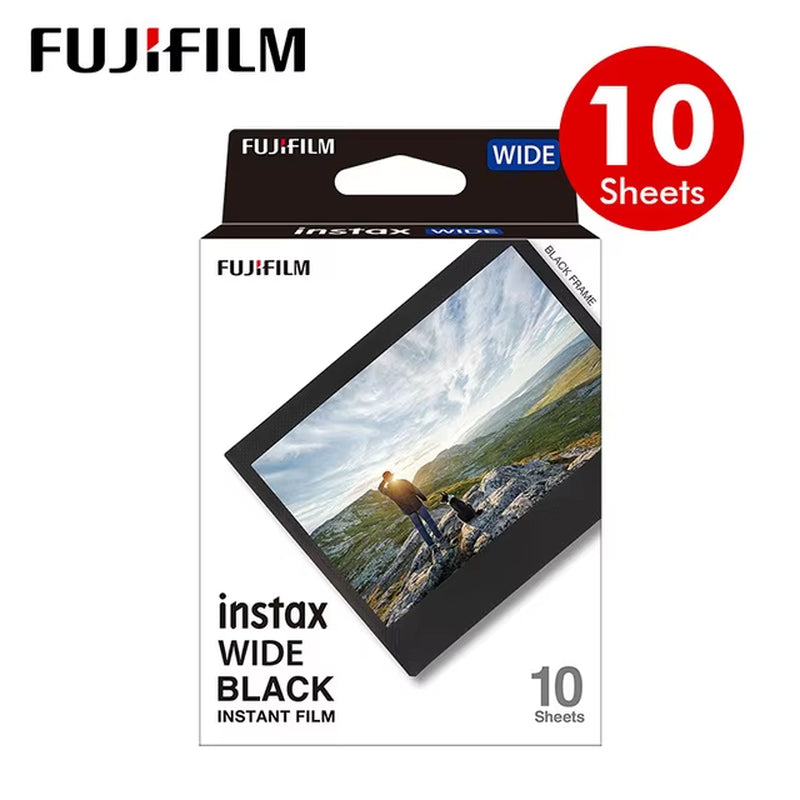 Instax Wide Film Instant White Black Edge for Fuji Camera 100 200 210 300 400 500AF Lomography Wide Link Wide+Album Set