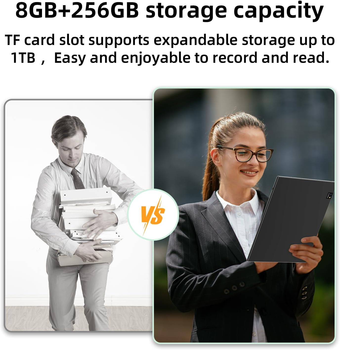 10.3" Color E-Ink Read-Write Tablet, Epaper Note Taking Tablet at 5.5Mm Thickness, 8GB RAM+256GB ROM Computer Tablets Touchscreen Display with 5MP Camera and Digital Stylus