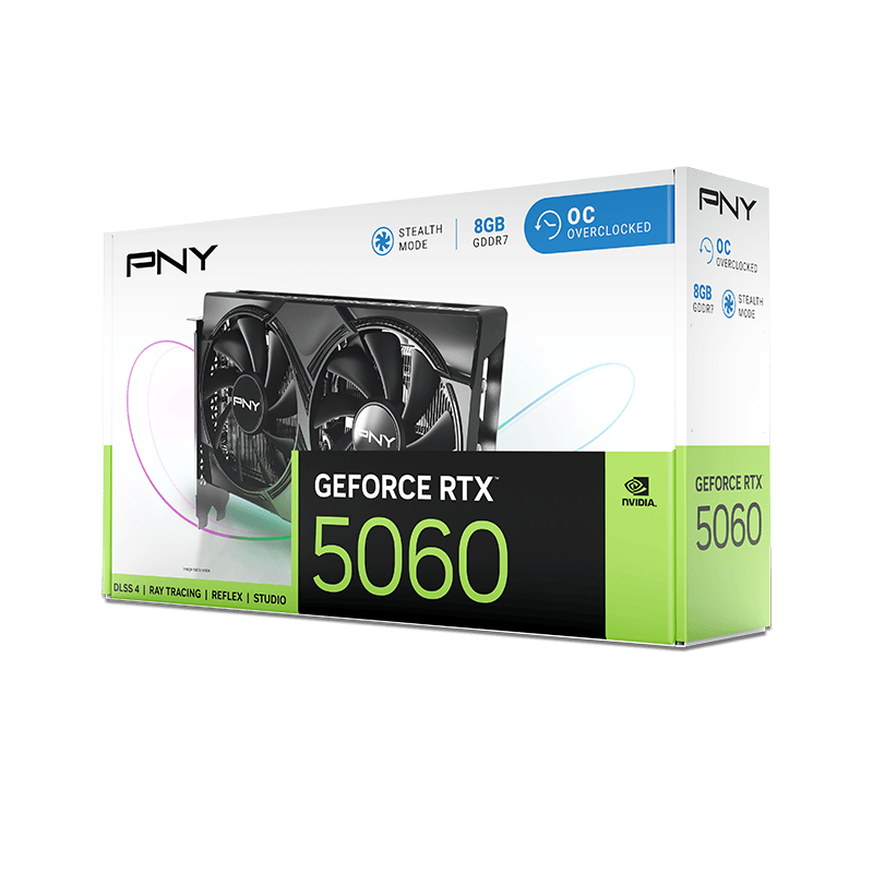 PNY GeForce RTX 5060 Overclocked Dual Fan GPU