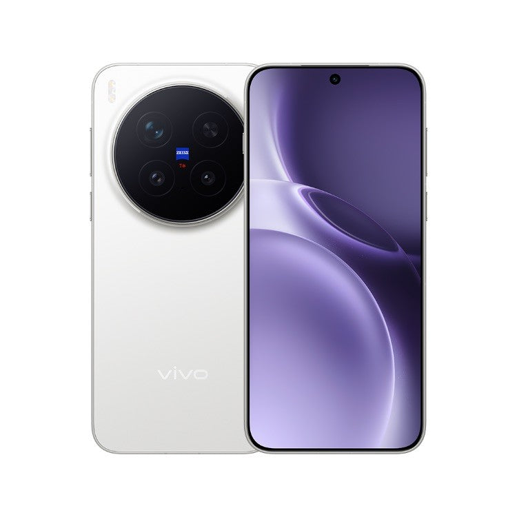 vivo X300 Pro blanco: pantalla frontal y cámara trasera ZEISS.